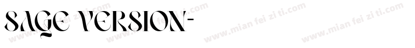 Sage Version字体转换